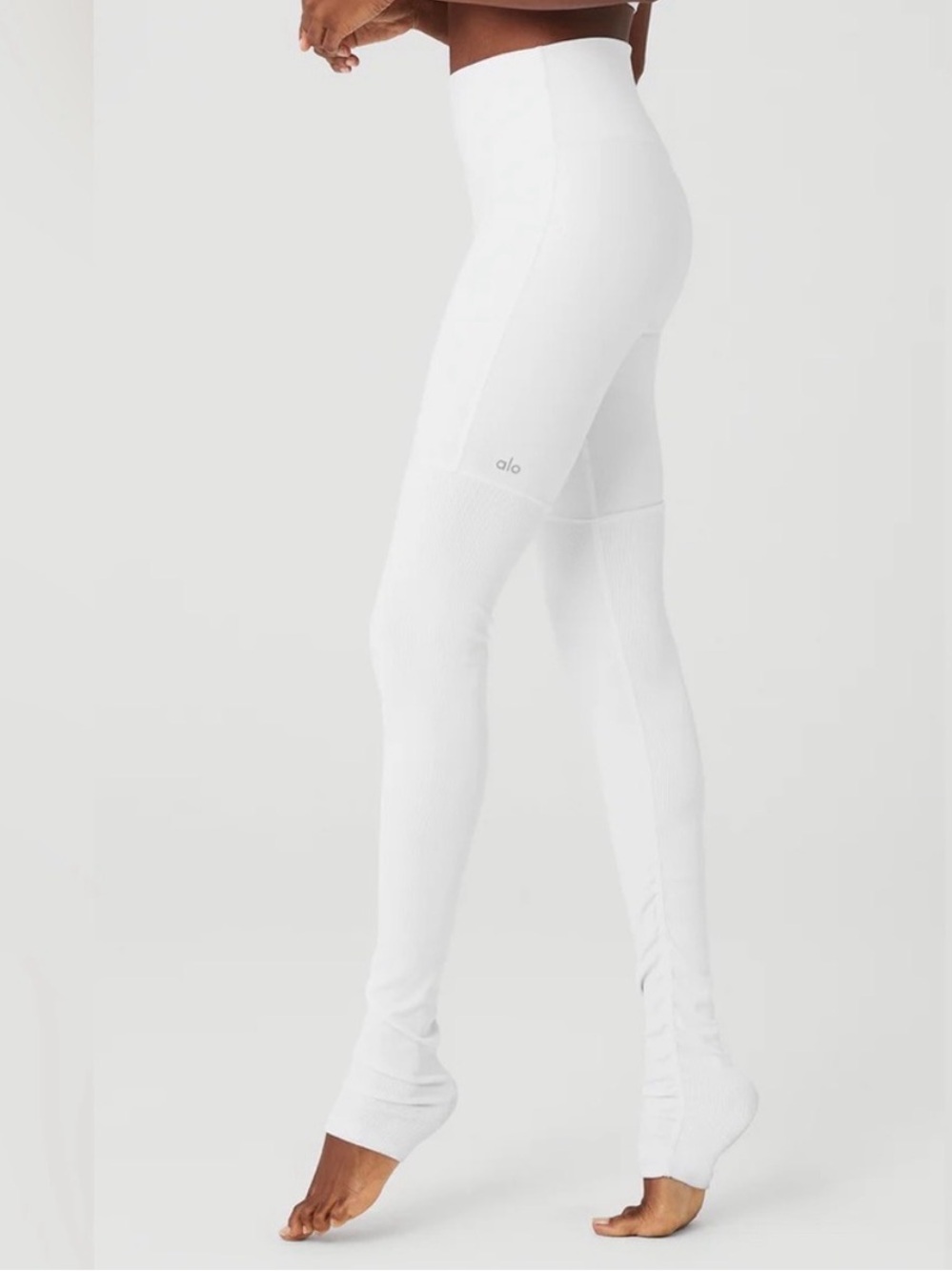 Alo Yoga White Goddess Leggings